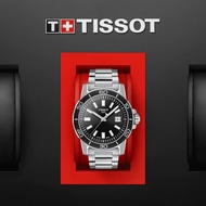TISSOT T125.610.11.051.00 T1256101105100 Men's Watch SUPERSPORT GENT Quartz Date 44mm Black Index SS Bracelet *Original