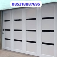 pintu garasi aluminium sliding atau lipat