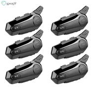 6X Motorcycle Bluetooth Headset Intercom Interconnection Outdoor Riding Headset Communication