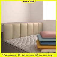 50x20 cm children's crashproof soft pack headboard 3D stereoscopic kindergarten baby solid colour backrest protection wall cushion Thickened waterproof self-adhesive wall sticker for bedroom tatami bed headboard wall sticker Shoe bench cushion