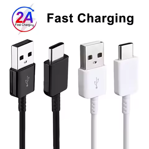 USB A Type-C Cable For Samsung Galaxy S10 S9 S8 Plus A14 A13 A32 A42 A52 5G A31 A41 Note 8 9 10 Plus