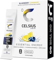 CELSIUS On The Go Blueberry Lemonade, Sugar Free Energy Drink Mix (14 Sticks per Pack)