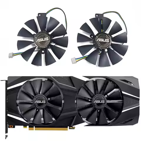 NEW 87MM 4IN FDC10U12S9-C DUAL-RTX 2060 2070 GPU Fan，For ASUS DUAL-RTX 2060 2070 2080 2080TI Graphic