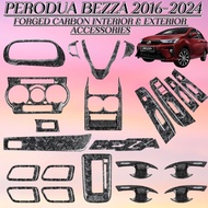 PERODUA BEZZA 2016-2024 forged carbon interior car accessories bezza new 2023