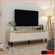 5Ft TV Cabinet / Rak TV / TV Console / TV Rack / OAK + White Color -