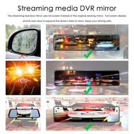 🚓New4KHd Streaming Media Rearview Mirror Tachograph12Inch4K+2KDouble Lens with Reversing Image