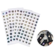 Numbering 1 to 50 - 100 till 200 Label Serial Number Sticker