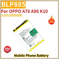 High Quality BLP885 Mobile Phone Battery 3.87V 5000mAh For OPPO A76 A96 K10 Brand New Replacement Ba