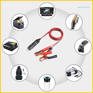 BTM Alligator Clamp to Male  Lighter Extension Cable Car  to Car Power Adapter Plug Socket Cord for 