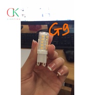 G9 LED bulbs - Combo of 5 G9 5W LED bulbs Yellow light - G9 LED lights for chandeliers and wall ligh