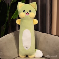 ⭐Affordable⭐Kawaii Squishy Cartoon Animal Long Doll Plush Toy Standing Cuddly Cylindrical Leopard Cat Colorful Plushie P