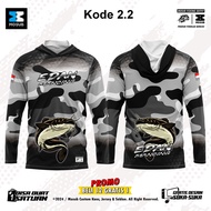 kaos jersey mancing ikan lele lengan panjang custom nama dan logo terbaru mosub custom Kode 2.2