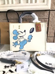 🍀Coach Disney collaboration rogue 25 Mickey Mouse shoulder bag crossbody 🍀GET SET FOR SEASON