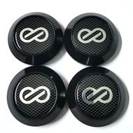 4pc 60/64/65/68/69mm Enkei Plaid Shading Sticker Car Wheel Centre Sport Rim Cap Fit for Enkei Wheel