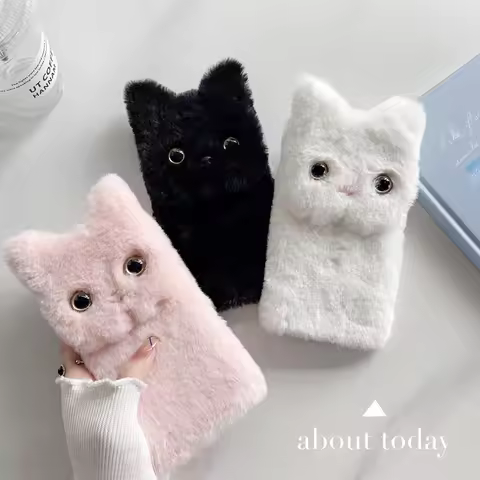 Cute Cat Ears Phone Case For Realme C25 C21 C20 C17 C15 C12 C11 V13 X50 8 7 X7 6 5 Pro 7i 6i 5i 5s C