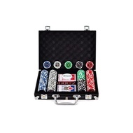 BestBuy Poker Set Chip Set Chips 200 Poker Chips Casino Chips with Playing Cards Black Case (200 - B