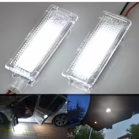 2PCS Car LED Door foot Light Trunk Lamp For BMW E81 F20 E90 E91 E92 E93 E60 E61 F07 F10 F11 F18 E63 