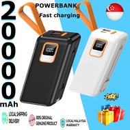 NEW portable charger powerbank 20000mah With Cable 3c power bank fast charging Xiaomi charger