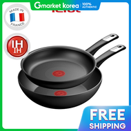 Tefal | กระทะเทฟอล เพอรเฟค ทช ไทเทเนยม 3X สำหรบเตาแมเหลกไฟฟา 2 ชน (กระทะ 24 นว + กระทะทรงลก 28 นว)