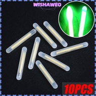 WISHAWEO 10PCS Firefly Fluorescent Rod, Fluorescent Dark Luminous Fishing Fluorescent Rod, Bright Li