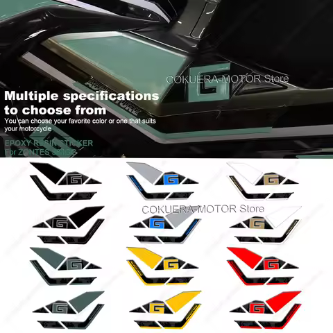 Pedal Side Sticker For ZONTES 368G 2025 3D Resin Protective Sticker Scratch Resistant And Wear-Resis