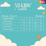 Gamis Anak Nibras Kids Luella Ready 3 Warna / Gamis Nibras Syari Anak