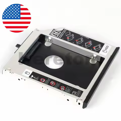 SATA to SATA 12.7mm 2nd Hard Drive SSD Adapter Optibay For IBM Thinkpad T420 T520 W520 W510 T510 DVD