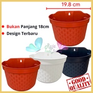 pot dinding nara 18 putih bata coklat tanaman bunga tempel motif rotan - dinding hafa 20 cokelat