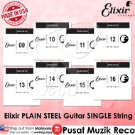 Elixir Anti Rust Plain Steel Single String Electric Acoustic Guitar Loose String Spare Tali Gitar As