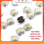 [Embedded Programming A-Z][G52] Combo of 20 Push Buttons 4x4mm Height 1.5mm 4 Pins Waterproof Copper