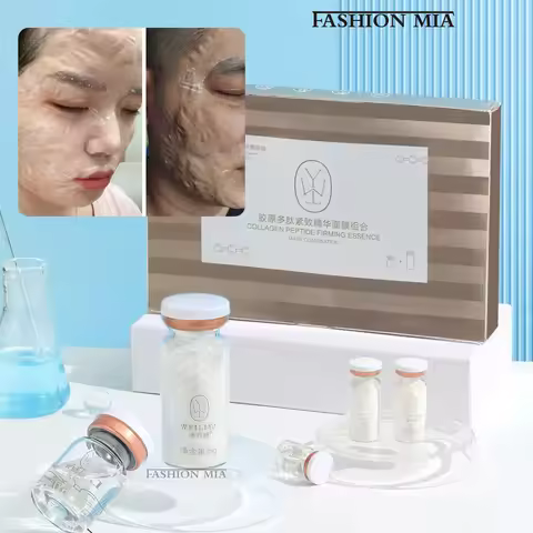 Korea Collagen Peptide Firming Essence Mask Kit V-Face Lifting Thread Mask Hyaluronic Acid Rejuvenat