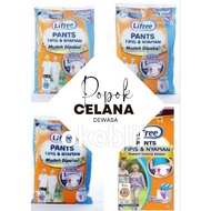 Lifree Pants AdultPopok ML XL XXL sachet packaging contains 20 pcs Lifree Adult Diapers Lifree Pants
