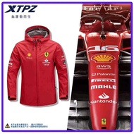 F1 Ferrari Fleet Formula Car Jacket Customizable Racing Hooded Jacket Men Women Outdoor Coach Jacket