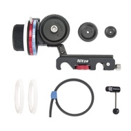 15mm Follow Focus Kit with 3 Reversible Drive Gears, 3 Marking Disks, Gear Ring Belt and Crank, A/B