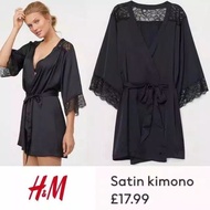 Women's jacket KIMONO H&M SEXY SATIN HNM HM H & M LACE (VICTORIA SECRET LASENZA ZARA latest trendy p