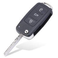 KEYECU For Volkswagen Beetle Passat Caddy Eos Polo Jetta 433MHz ID48 3 Button Upgraded Remote Key 5K