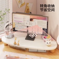 [in stock] Corner computer height-adjustable stand, workstation desktop monitor riser, corner multif