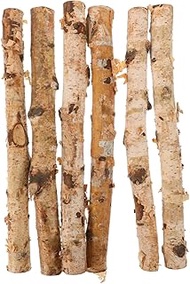 VILLCASE DIY Wood Log Sticks 6PCS 30cm Natural Birch Twigs Craft Sticks Twigs Dried Tree Branches Va