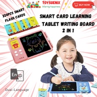 ToysgeniX Gift For Kids Talking Flash Card Drawing Tablet Smart Card Learning Writing Board LCD Writ