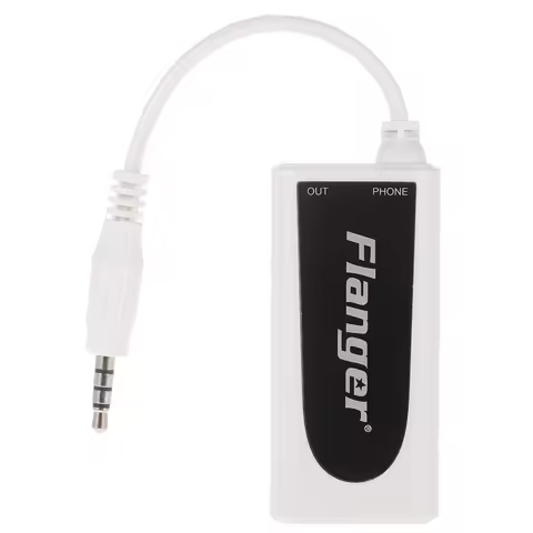 Flanger FC-21 Guitar Connector Converter Electric Guitar Bass to Mobile Phone Tablet Adapter Compati