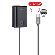 AC-PW20อะแดปเตอร์แบตเตอรี่ USB-C NP-FW50สำหรับโซนี่อัลฟ่า A6400 ILCE-6400 6500 6300 6000 5100 5000กล้อง3000