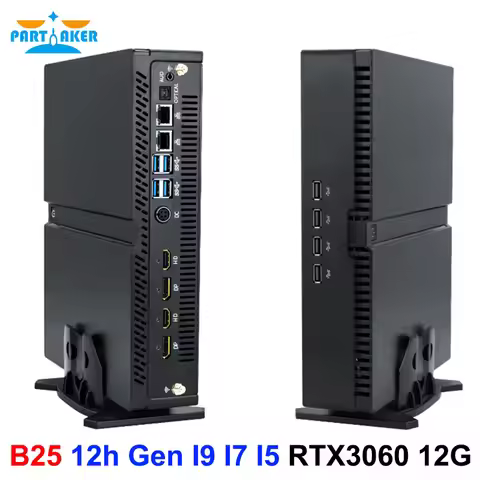 Partaker Mini PC Gamer 12th Gen Intel i9 12900F i7 12700F i5 12400F RTX 3060 12G PCIE4.0 Windows 11 