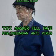 Anti-Virus Mask Hat. Full face protection From Cough Sneezing. Virus cannot be transparent