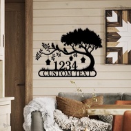 ป้ายเหล็กฉลุ ป้ายบ้านเลขที่ งานเหล็กฉลุ ขนาด 80x60cm ทนแดด ทนฝน อบพ่นสีพาวเวอร์โคด