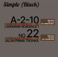 Plate Nombor Rumah / House Number Plate Signage / Papan Tanda Alamat/ No Rumah / Acrylic Wood Modern