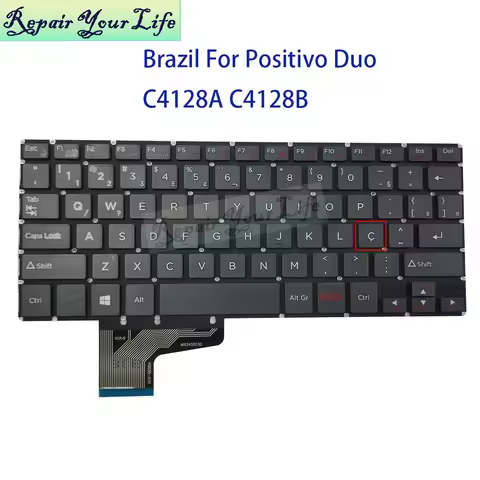 PT-BR BRA/Brazil Brazilian Keyboard For Notebook Positivo Duo C4128A C4128B 2 em 1 C4128A-1 C4128B-1