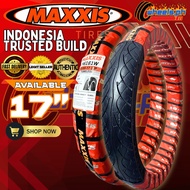 Maxxis M6161W Tubeless Motorcycle Tire - Enhanced Grip for 17-Inch Rims