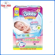 Tã dán Bobby size NB70 miếng (Dưới 5 kg)