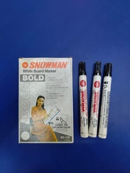 SNOWMAN SPIDOL WHITEBOARD CHISEL SNOWMAN BG-12B / UJUNG PIPIH MIRING KALIGRAFI BOLD / SPIDOL WHITEBO