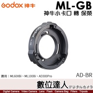 Godox ML-GB Small Mount To Baorong Adapter AD-BR/ML60IIBi, ML100Bi, AD300Pr